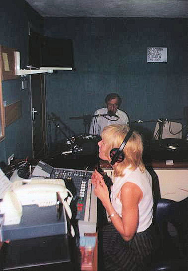 Wirral community Radio Studio JD and mrs. Sloane